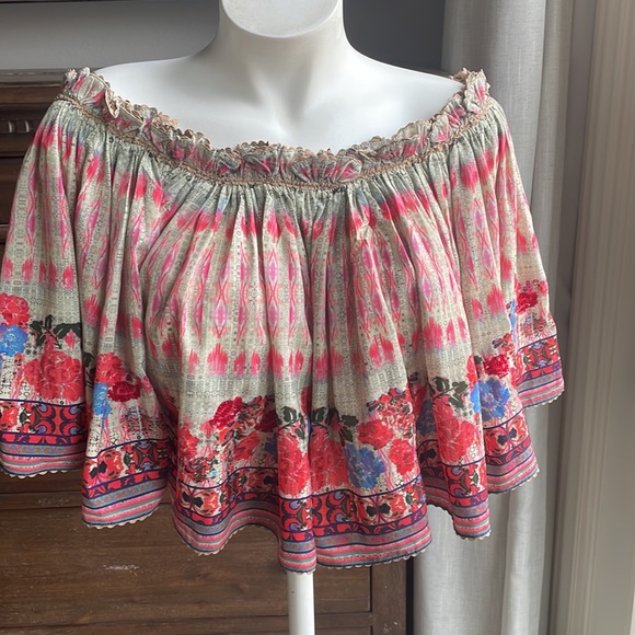 Anthropologie off the shoulder crop top - Picture 4 of 9